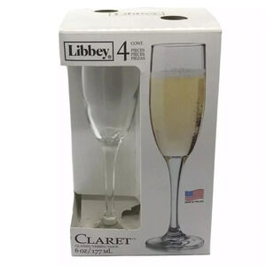 Libbey Claret Glasses - Set of 4